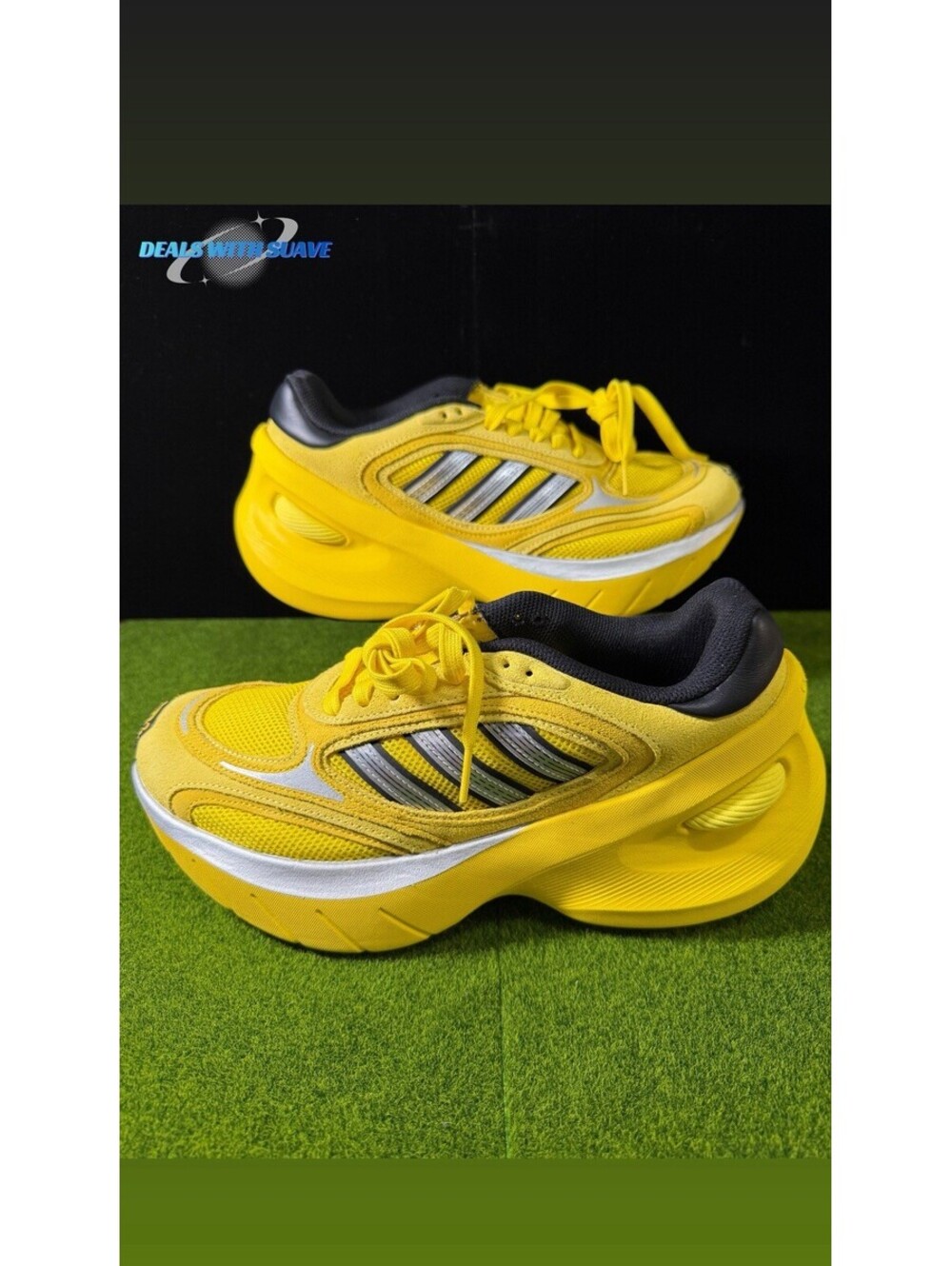 Adidas Adizero Goukana Light Yellow Men's Sneakers JP7177 - Size 10